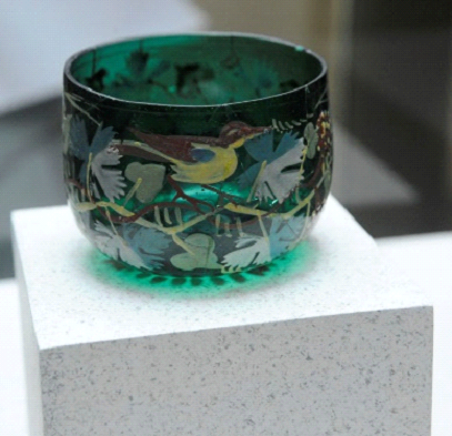 coupe verre peint